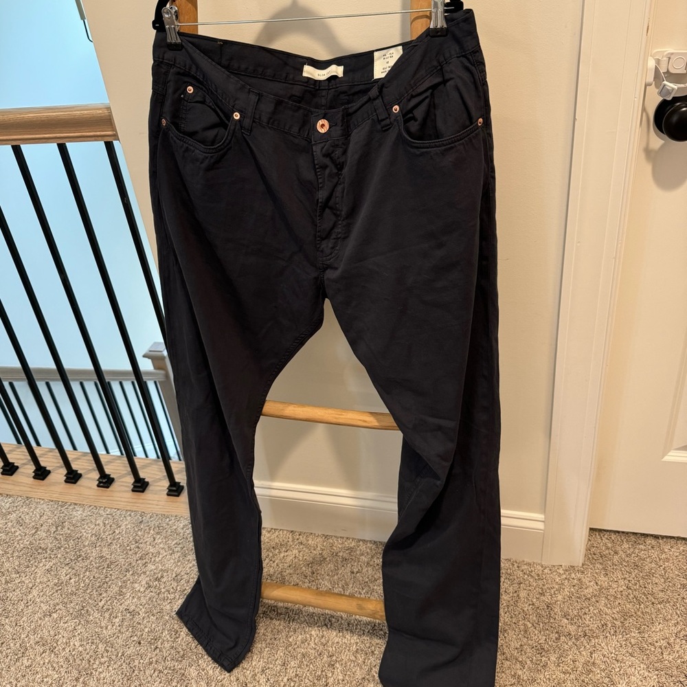 Billy Reid Men MSL-ALA RN-113-814 Pants Slim Cut Dark 40 $245